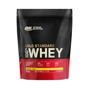 100% Whey Gold Standard Whey Protein Powder, Banana, 450 g, Optimum Nutrition