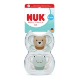 Perfect Match Air-fopspeenset, Beer/Kikker, 0–6 maanden, 2-pack, Nuk