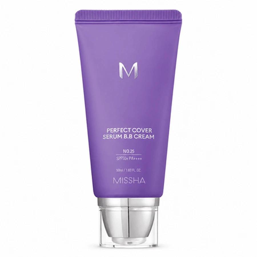 BB-Serum-Make-up-Grundierung mit LSF 50+, perfekte Deckkraft, Farbton 25, Warm Beige, 50 ml, Missha