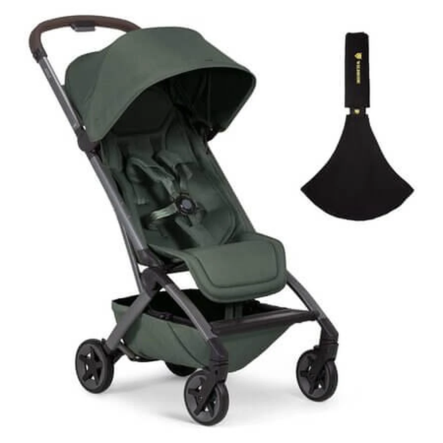 Conjunto de cochecito Joolz Aer2 en verde bosque + portabebés Wildride