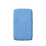 Sábana bajera de algodón de doble capa 2 en 1 con elástico y forro impermeable, 50 x 90 cm, azul, Twindeco
