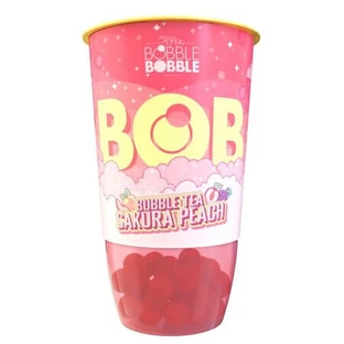 Sakura Peach Tea-Based Drink, 360 ml, BOB Bubble Tea