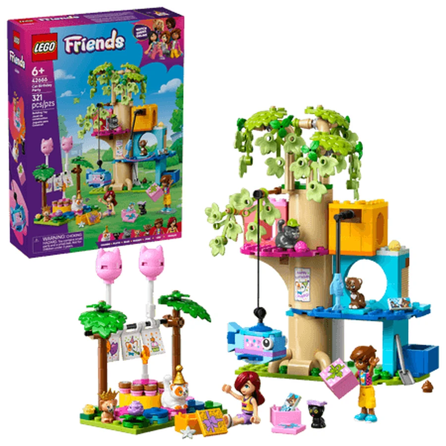 „Katzens Geburtstagsparty und das Baumhaus der Freunde“, ab 6 Jahren, 42666, 321 Teile, Lego