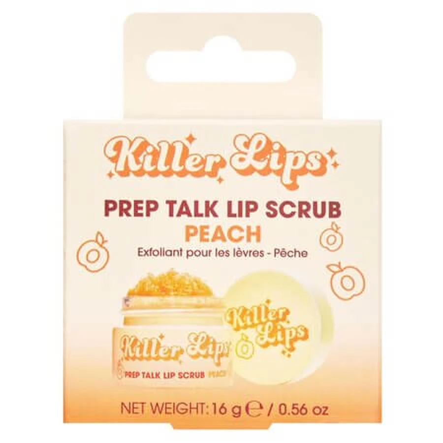 Lippenpeeling mit Pfirsichduft „Prep Talk“, 16 g, Killer Lips