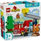 Fire Truck with Hose and Firefighter, Ages 2+, 10473, Lego Duplo