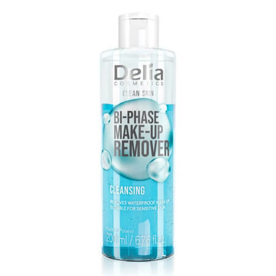 Clean Skin Zweiphasen-Make-up-Entferner, 200 ml, Delia