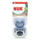 Lot de tétines Day&Night First Choice Classic, bleu, 18 à 36 mois, 2 pièces, Nuk