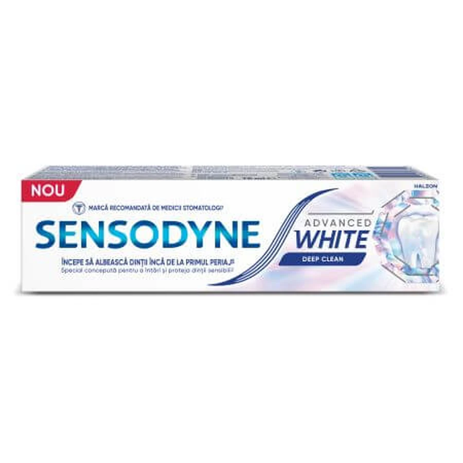 Advance White Deep Clean Whitening-tandpasta, 75 ml, Sensodyne