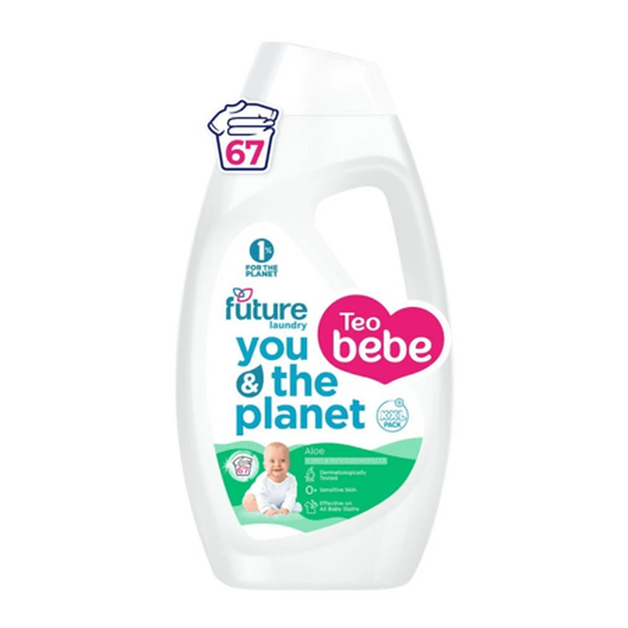 Geconcentreerd wasgel voor babykleding, aloë, 2,7 liter, Future