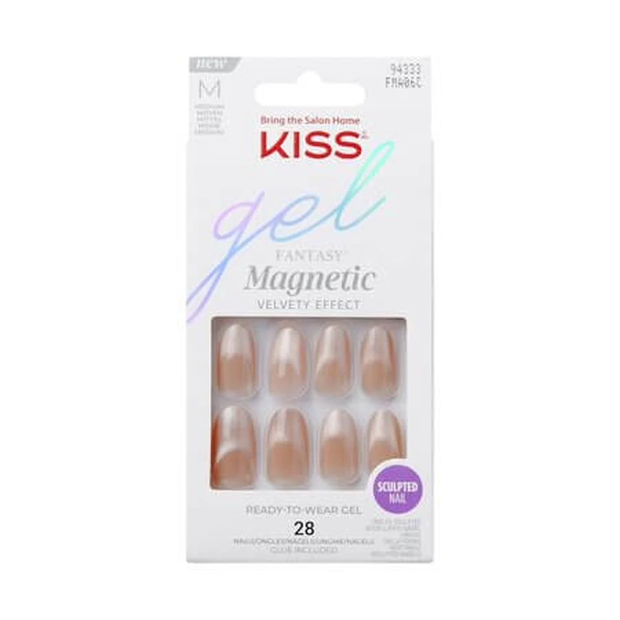Fantasy Magnet-Gel-Kunstnägel, Drama, 28 Stück, Kiss