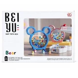 Doosje voor het bewaren van melktandjes, blauw, met teddybeer, vanaf 3 jaar, OEM