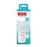 Glass Baby Bottle with M Perfect Match Silicone Nipple, 3 months+, 230 ml, Nuk