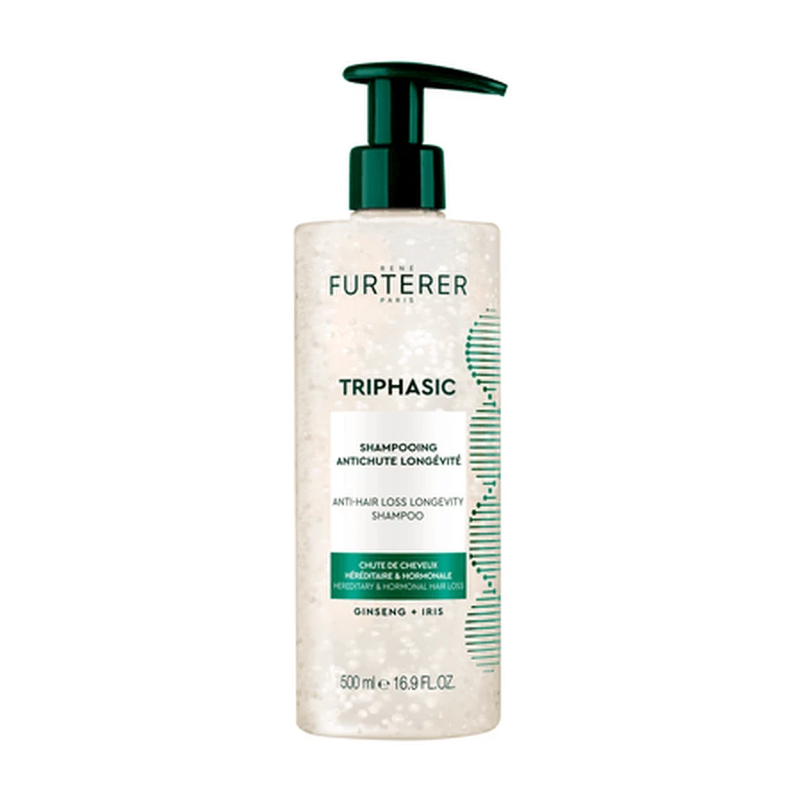 Shampoo gegen Haarausfall für langanhaltendes Haar, Triphasic, 500 ml, Rene Furterer