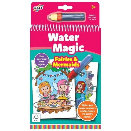 Water Magic Reusable Water Coloring Book, Fairies and Mermaids, Ages…