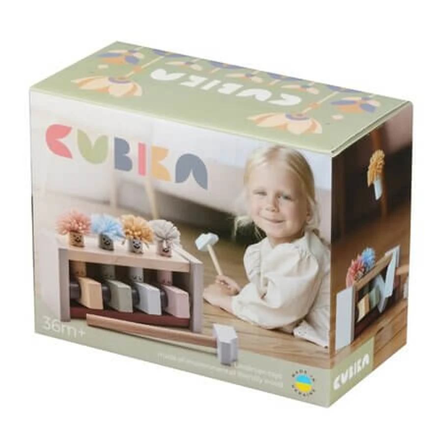 Wooden Toy, Jumping Clowns, 36 months+, Cubika