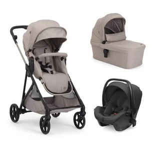 Seety 3-in-1-Kinderwagen mit Kory Plus I-Size-Autokindersitz 87146, Sandshell, ab 0 Monaten, Chicco
