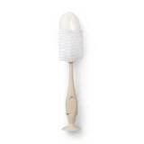 Cepillo para biberones y tetinas con ventosa, color crema, 1 unidad, Babyono