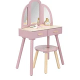 Frisiertisch mit Spiegel und Hocker, ab 3 Jahren, Little Dutch