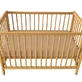 2-in-1-Spannbetttuch aus doppellagiger Baumwolle mit Gummizug und wasserdichtem Futter, 60 x 120 cm, beige, Twindeco