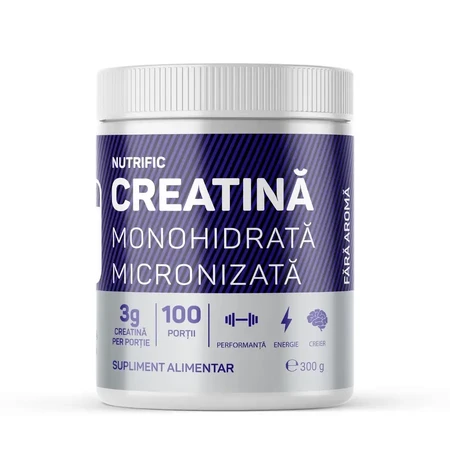 Gemicroniseerd creatine-monohydraat, 300 g, Nutrific