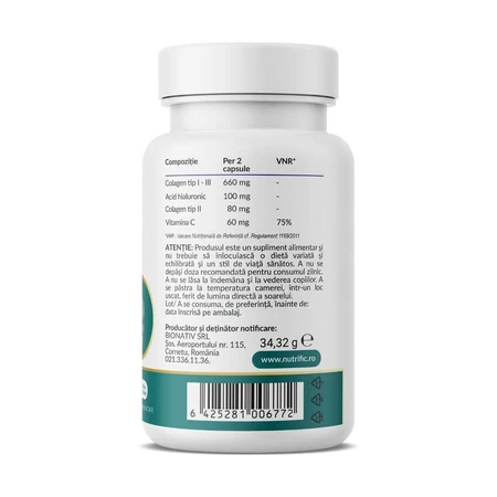 Advanced Type II Collagen x 60 vegetarische capsules van Nutrific