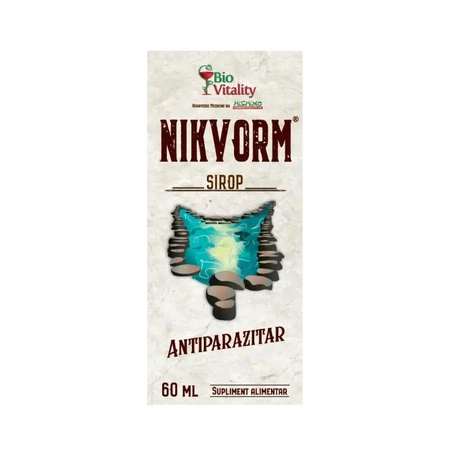 Paquete económico de jarabe Nikvorm: 3 botellas de 60 ml Bio Vitality