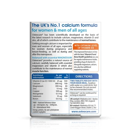 Osteocare Original, 4x90 tablets, VitaBiotics LTD 
