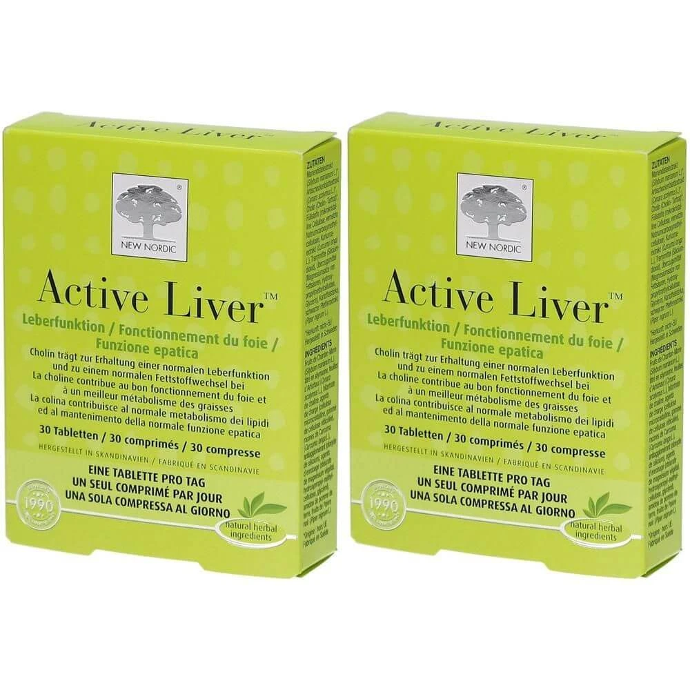 Active Liver 2x30 tablets, New Nordic