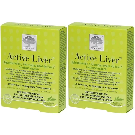 Active Liver 2x30 comprimidos, New Nordic