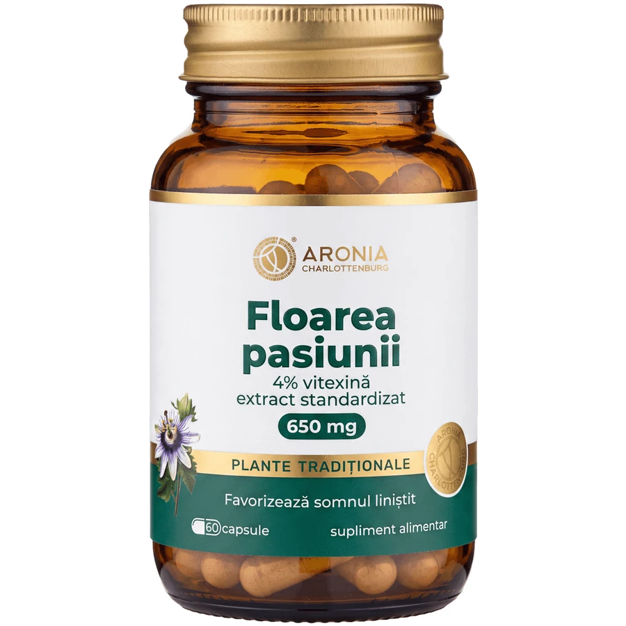 Pasiflora 650 mg — 60 cápsulas con extracto vegetal concentrado, para un sueño tranquilo y reparador y como apoyo en momentos de estrés | Hierbas tradicionales