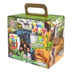 JELLY TUBE SET (modelleergel) met 6 kleuren en een klein aquarium – DINOSAURUSSEN