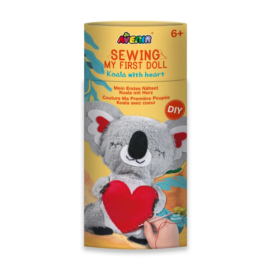 Nähset „Meine erste Puppe“, Koala mit Herz