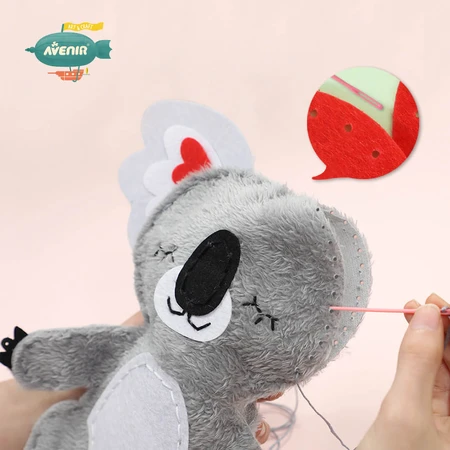 Nähset „Meine erste Puppe“, Koala mit Herz