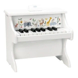 Witte houten piano met dieren - Sarah Betz - Vilac
