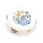 Tambourin en bois - Motifs d'animaux - Vilac