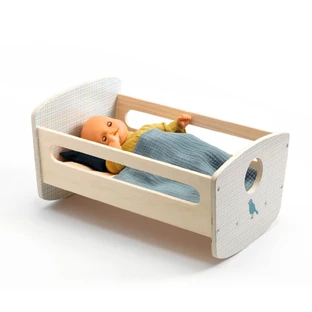 Pomea-collectie, schommelwieg voor poppen, Djeco