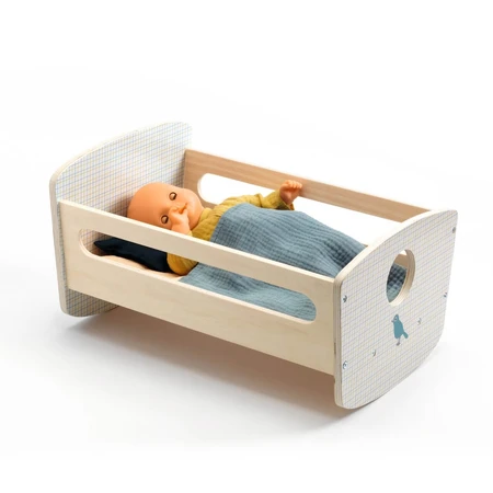 Pomea-collectie, schommelwieg voor poppen, Djeco