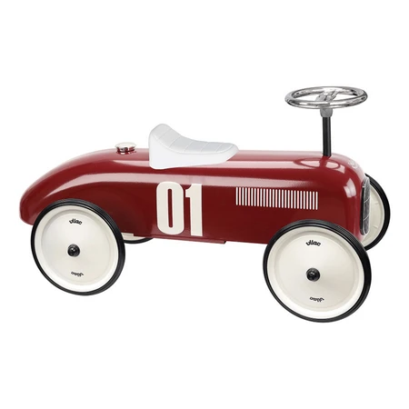 Vintage metalen speelgoedauto - Bordeauxrood - Vilac