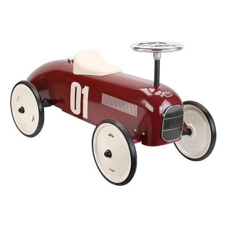 Vintage metalen speelgoedauto - Bordeauxrood - Vilac