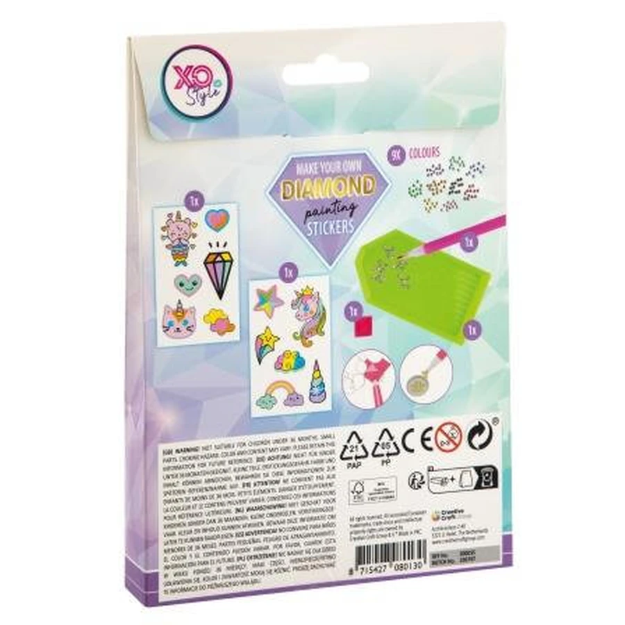 Set creativo: Crea tus propias pegatinas de strass, pegatinas de pintura de diamantes, Grafix
