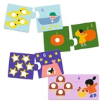 Djeco „Erste Zahlen“ – Taktiles Duo-Puzzle