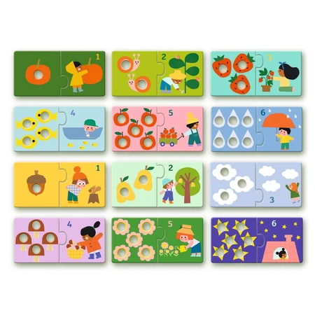 Djeco „Erste Zahlen“ – Taktiles Duo-Puzzle