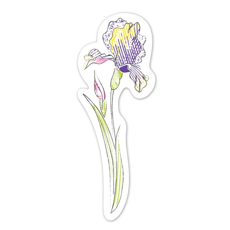 Coffret d'aquarelles - Marque-pages « Fleurs », collection « Créations naturelles »
