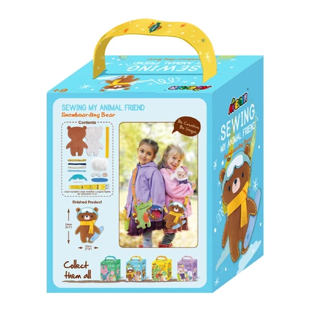 Set de costura «Mi amigo animal» - El oso esquiador