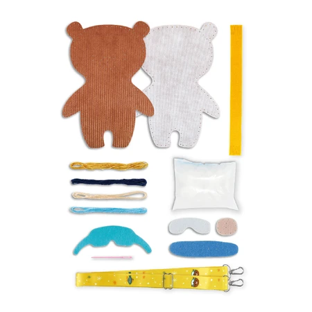 Set de costura «Mi amigo animal» - El oso esquiador