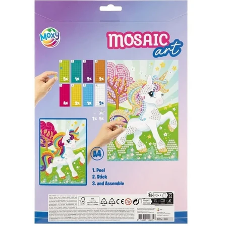 Creatieve set, mozaïek van glitterfoam, A4
