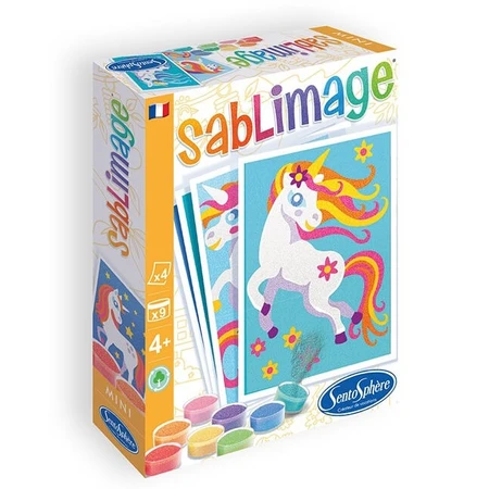 Kit créatif de sable coloré - Mini licornes Sablimage - Sentosphere