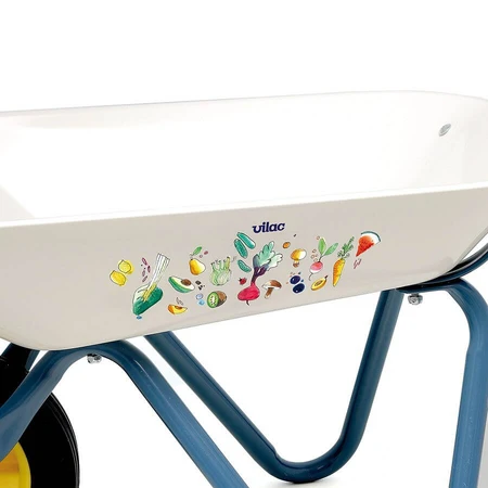 De kruiwagen van de kleine tuinier - Wit