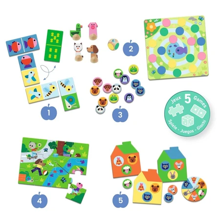 Leerzaam spel: 5 klassieke spellen, Djeco