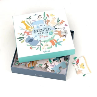 Puzzle en bois - Le tour du monde - Sarah Betz - Vilac
